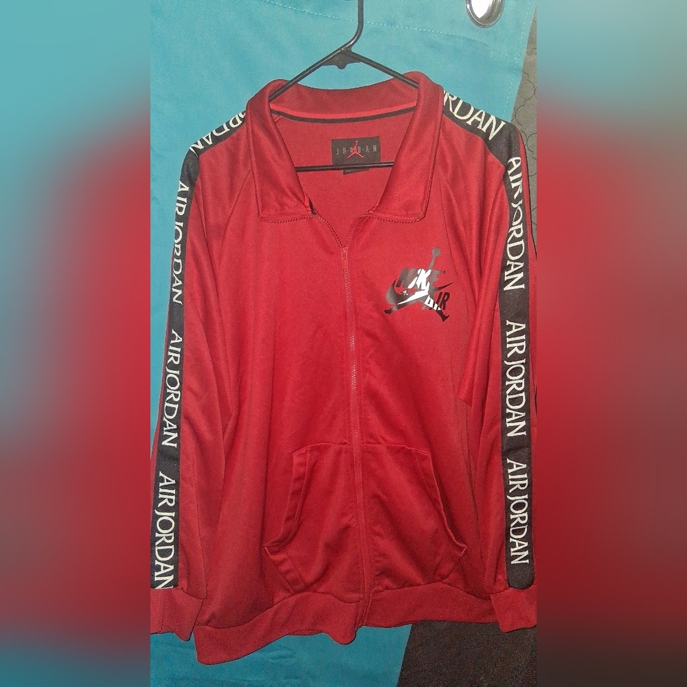 Red Jordan Track Jacket Men's XL